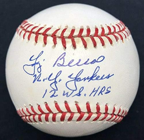 Yogi Berra NY Yankees 12 WS Óra Aláírt Baseball SZÖVETSÉG LOA HOF - Dedikált Baseball