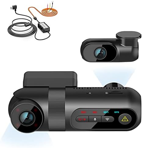 【Csomag: VIOFO T130 3CH GPS + hk4-es Vezetékes Kábel】 T130 3 Csatorna DashCam, Első Belső Hátsó Kocsi Dash Kamera, Beépített