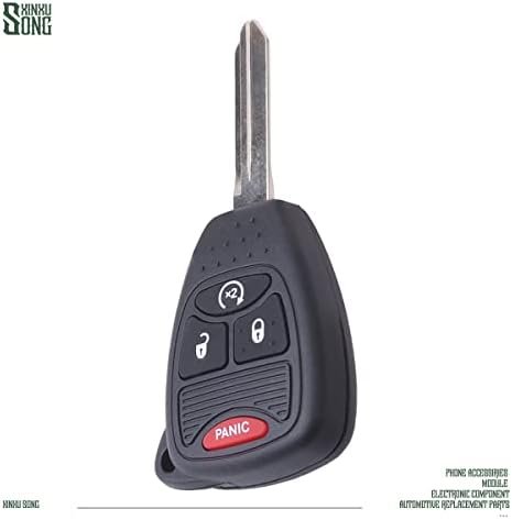 XINXUSONG OHT692713AA Autós kulcstartó Kulcs nélküli Vezérlés Bejegyzés Távoli 4 Gombot Járművek Cseréje Kompatibilis Wrangler Iránytű
