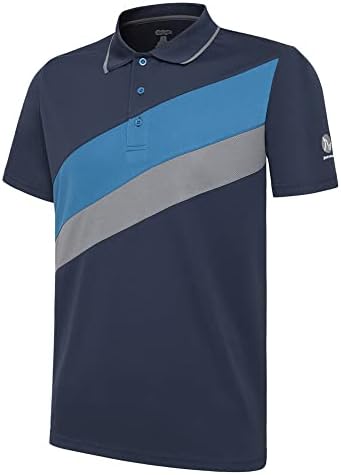 JUTONHDL Póló Férfi Gyors Száraz Kültéri Golf Polo Shirt UPF 50+ fényvédő Rövid Ujjú Póló