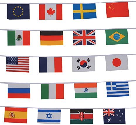 A Szellő Nemzetközi String Zászlók,24.5' W x 6 - H,3672