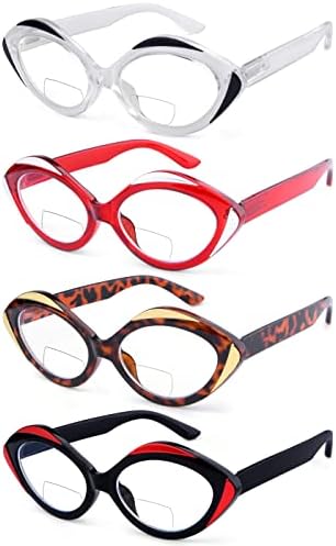 Eyekepper 4-pack Bifokális Szemüvegre Női Bi-fokális Olvasók Ovális