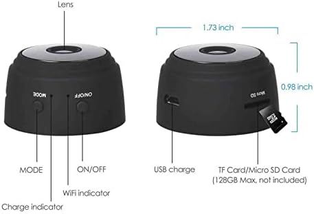 Mini WiFi Kamera - Vezeték nélküli Teljes Otthoni Biztonsági Micro Cam Video Audio Felvevő Kamera éjjellátó Intelligens mozgásérzékelés Cam