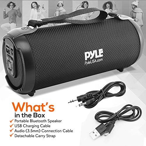 Pyle Vezeték nélküli Hordozható Bluetooth Boombox Hangszóró - 100 Watt Újratölthető magnóval, Hangszóró Hordozható Zene Hordó