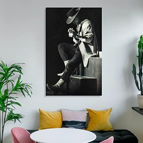 Évjárat Poszter Stevie Ray Vaughan, valamint a Kettős Baj Fekete, Fehér, Fali Dekoráció, Nappali Pa Vászon Festmény Wall
