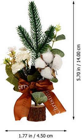 NUOBESTY Karácsonyi Mesterséges Fenyő Ágak Kapok Virág, Dekoráció, Karácsonyi Asztali Növényi Díszek Haza Fél Ellátás