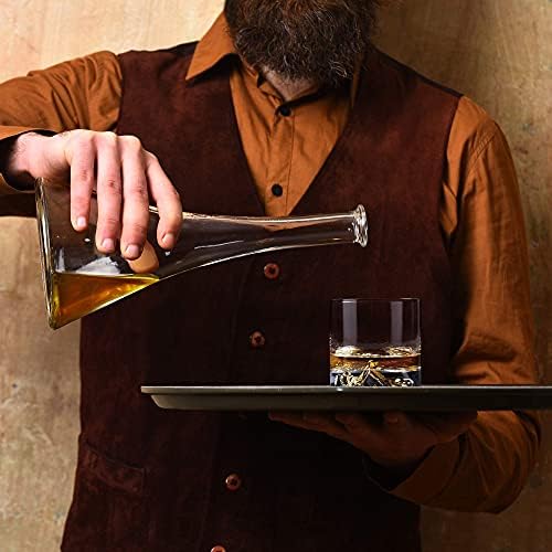 63 a Fenti EVEREST Whiskys Poharat sor 2. Prémium Bourbon Szemüveg Scotch Whisky-Szerelmesek - Luxus Whiskey Ajándék, Férfi, Férj, vagy Apa.