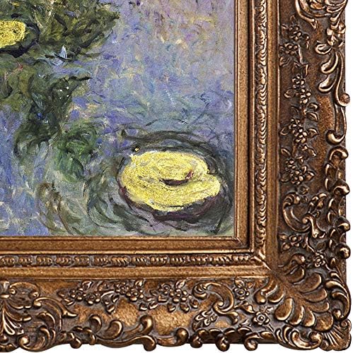 La Egyveleg, MONG806-FR-256G20X24 tavirózsák Fémes Megszépült Mű Claude Monet a Burgeon Arany Keret
