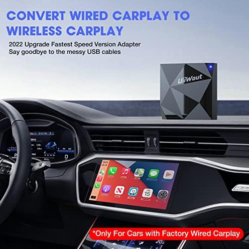 【2023 Legújabb】 Vezeték nélküli CarPlay Adapter iPhone 2023, Apple CarPlay Dongle Gyári Vezetékes Autók, Átalakítani, Vezetékes, Vezeték