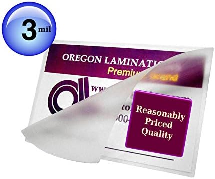Oregon Laminálás Meleg Lamináló Tasak (Csomag 100) 3 Mil 9 x 11-1/2 Levél Méretű, Világos