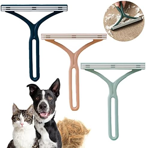 Szőnyeg Rake Pet szaggatóval - Újrafelhasználható & Hordozható Haj Radír Cat & Dog Ruha & Szőnyegek (3 Csomag)