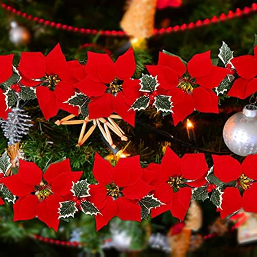 HHmei Karácsonyi Dekoráció Piros LED Vezeték Karácsonyi Fények String Fények SGCABIwInuttdr