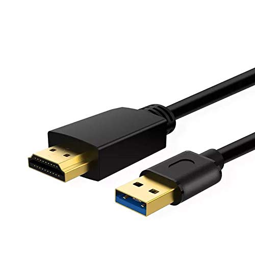 Bukeer USB-HDMI Adapter Kábel Mac iOS Windows 10/8/7/Vista/XP, USB 3.0-HDMI Férfi HD 1080P Kijelző Audio Video Átalakító kábel