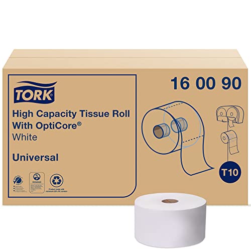 Tork OptiCore® Közepes méretű Wc-Papír Tekercs Fehér T10, Univerzális, 2-rétegű, 12 x 2000 lap, 160090