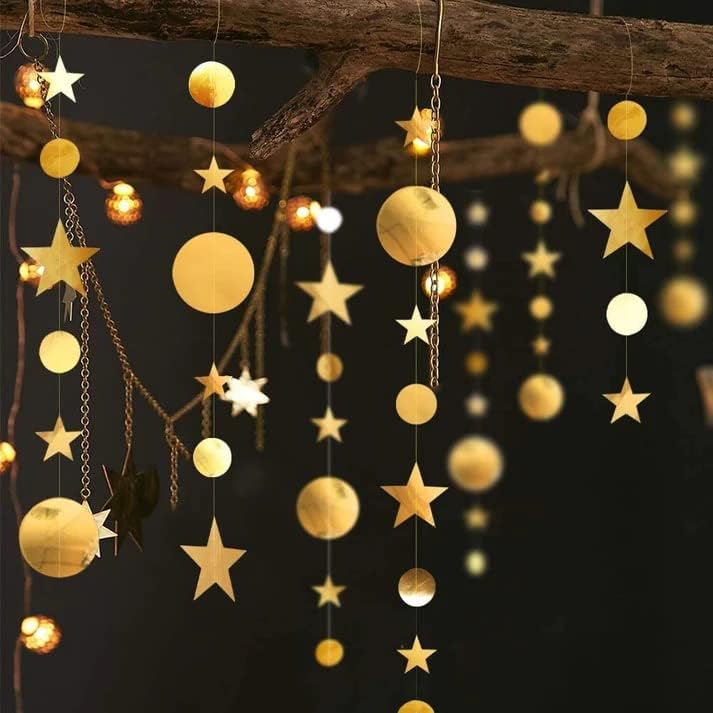 Arany Twinkle Little Star Parti Füzér Csillogó Lóg, Hold, Csillagok, Dekorációk Gyerekek Szülinapi Bday Baba Zuhany Esküvői