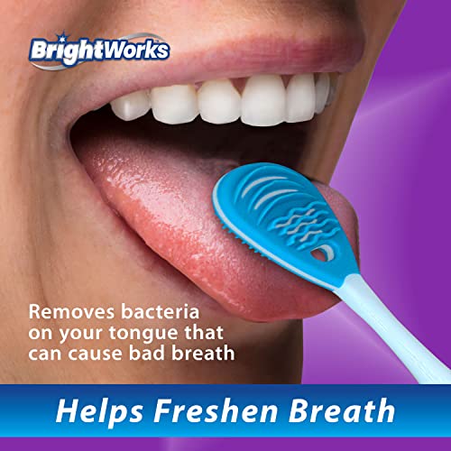 BrightWorks Nyelv Cleaner - Kettős Hatású Tisztító - Segíti A Felfrissít A Levegőt - 3-Pack