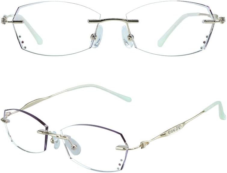 Divat Keret nélküli Szemüvege Kék Fény Blokkoló Látvány Olvasók a Nők