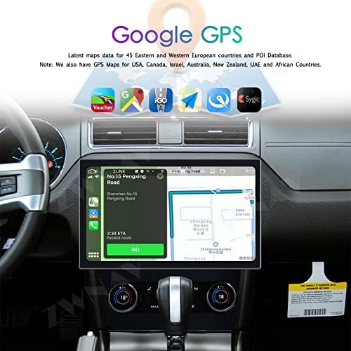 ZWNAV 13.3 hüvelykes Android 10 Autó Sztereó Ford Mustang 2009-2014-es,128 GB-os Autós GPS Navigációs fejegység, Bluetooth,