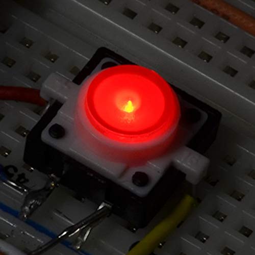 Treedix 5db LED Tapintható Gombot, Nyomd meg a Kapcsolót 1212 LED-es Kis 4-pin Reset Gombot (Piros)