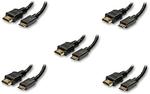 5 Csomag HDMI Férfi-Mini HDMI Férfi Kábel Típus C 15 Méter, CNE551401