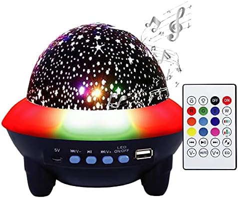 Csillagfény Hangzik, Vezeték nélküli Bluetooth Hangszóró, LED-es Éjszakai Fény, Csillag, Projektor Gyerekeknek & Felnőttek