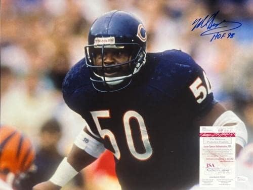 Mike Singletary - Chicago Bears Aláírt W. Inscript. 16x20 Fotó SZÖVETSÉG WP339531 - Dedikált NFL-Fotók