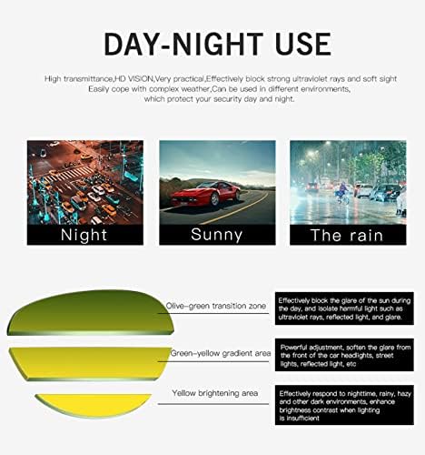 Dexlary Éjszakai Vezetés Szemüveg Polarizált UV400 csillogásmentes Eső Nap éjjellátó Kerékpáros Nap Éjszakai Safty Napszemüveg