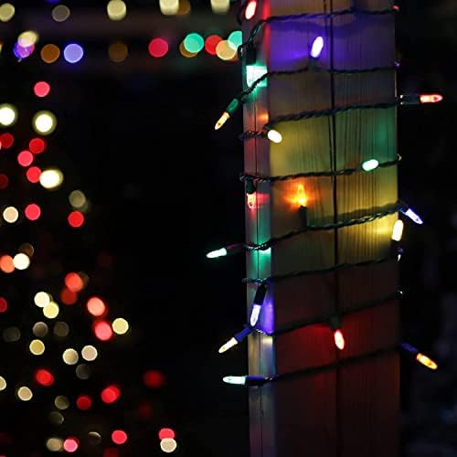 M5-ös Karácsonyi String Lámpa 50 LED-es Csiszolt Karácsonyi Mini Fény, 120V UL, Dugó az M5-ös Karácsonyi Fény Beállítása, 17ft