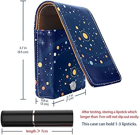 Rúzs Esetben A Tükör Galaxy Tér Szájfény Jogosultja Hordozható Rúzs Tároló Doboz Utazási Smink Táska Mini Bőr Kozmetikai Tasakot
