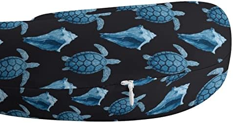 Kék Tengeri Teknősök a kagylóban Úti Párna a Fej-Nyaki Támogatás Párna Memory Foam U-Alakú Fejtámla a Párna Alvás