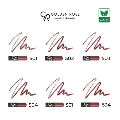 Golden Rose Álom Ajkak Szájkontúr - Tartós, Erősen Pigmentált, Könnyen alkalmazható Ajak Ceruza (502)