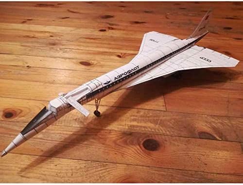 ORAL Papír Modell Kit Utasszállító Repülőgép Tu-144 1/100 281 Polgári Légiközlekedési SZOVJETUNIÓ, 1975