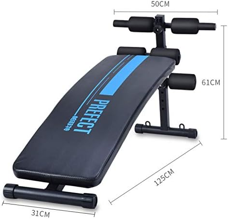 Teerwere Állítható Súly Pad Állítható Súly Padon erősítő Pad Teljes Test Edzés & Home Gym Utility Súly Padok (Szín : Kék, Méret : 125x60x30cm)