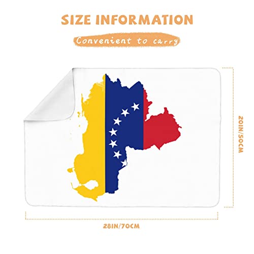 Venezuelai Zászló Térkép Pelenkázó Pad Hordozható Újszülött Vízálló Pelenka Könnyű Utazási Változó Mat