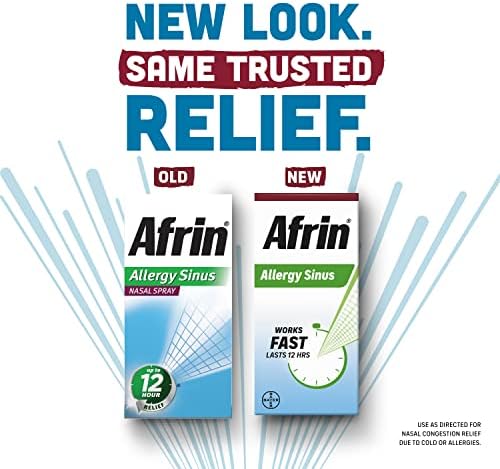 Afrin Allergia Sinus Orrspray - Gyors, Erős Orr-Csökkenésének A Allergia, 0.50 Fl Oz (Csomag 1)
