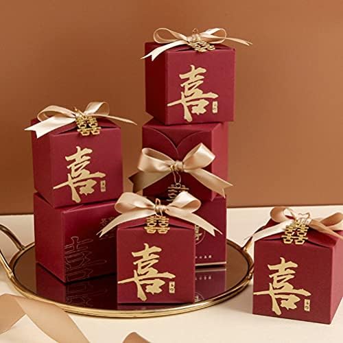 20db Kínai Stílusú Esküvő Szívességet Dobozok, Papír, Ajándék Dobozok Elég Édességet Dobozok Home/Fal/Konyha/Szoba Dekoráció