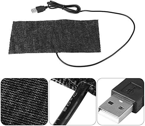 USB-Fűtés Film 20x10cm, Szénszálas Pad Mosható a Hajlítható USB-Fűthető Takaró USB-Hő-Mat
