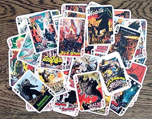 Godzilla Kártya (Póker Fedélzeten 54 Kártyák Minden Más) Godzilla Kaiju Régi Filmek, Plakátok, Japán Horror, Akció Dinoszaurusz-Szörny