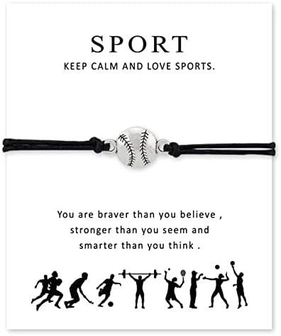 Kicomvi Sport Charm Karkötő Kézzel készített Foci, Baseball, Röpi Fonott Kötelet, Karkötők, a Sport, Játékos, Csapat Tizenéves