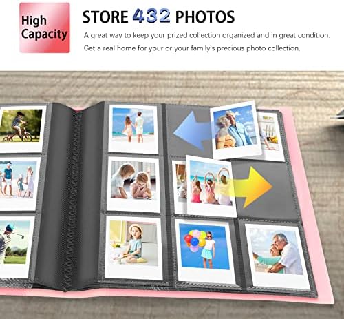 432 Zsebbel fotóalbumok Polaroid Menj Instant Fényképezőgép, Polaroid Menni es évekbeli film, Fotó Album Könyv Polaroid Menj Képek