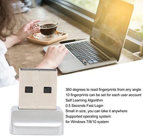 GOWENIC Kicsi, USB Ujjlenyomat-Olvasó, Hordozható 0.5 S 360ｰ Észlelési Számítógép USB Ujjlenyomat-Logger, Ujjlenyomat-olvasó, Ujjlenyomat-Érzékelő