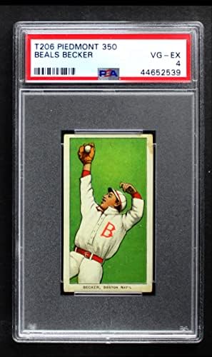 1909 T206 Beals Becker Boston Braves (Baseball Kártya) PSA a PSA 4.00 Bátrabbak