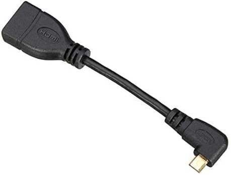 Chenyang Bal Könyök 90 Fokos Micro HDMI Male-HDMI Női Adapter 4K Kábel 10cm