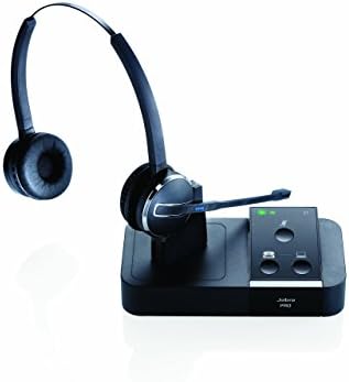 Jabra PRO 9450 Duo-Flex-Boom - Professzionális Vezeték nélküli Egységes Communicaton Fülhallgató (Felújított)