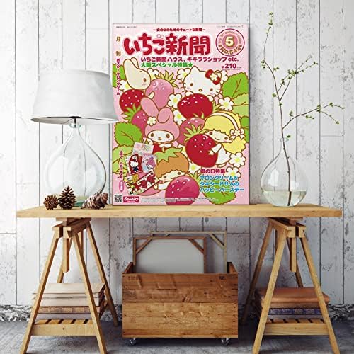 Vászon Wall Art Poszter Nyomtatás Anime kawaii Merch Kitty Plakát Nagy Méretben 16X24 Hüvelyk Esztétikai Kép, Grafika, Fali