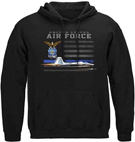 Erazor Bit légierő kapucnis felső, Hazafias USAF Témájú Pamut Kabát