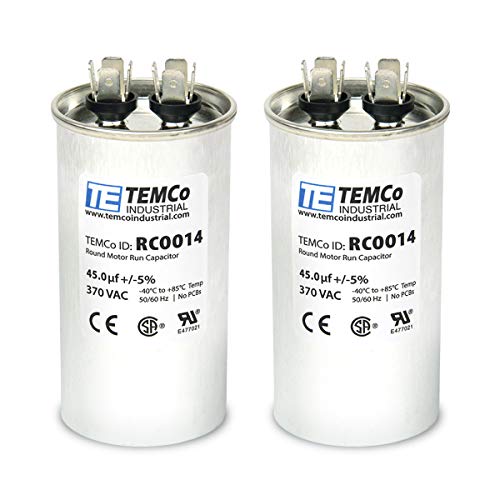 TEMCo 50 uf/MFD 370 VAC V Kört Futni Kondenzátor 50/60 Hz AC Elektromos - Sok -1 (Opcionális uf/MFD, Feszültség, Sok Mennyiségben