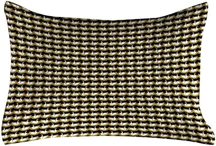 Ambesonne Hattyúk Steppelt Pillowcover, Modern Elrendezés Minta Absztrakt Geometriai Nézd Madarak Nyomtatás, Standard Queen