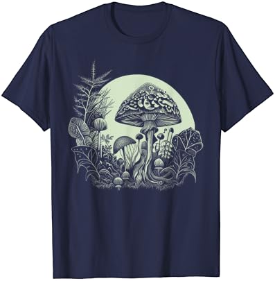 Cottagecore Hold, Gombák, Növények, Fák, T-Shirt