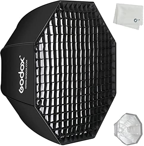 Godox SB-UE Esernyő Oktogon Softbox Reflektor Méhsejt Rács Speedlight Flash (Bowens-Hegy) (80 CM)